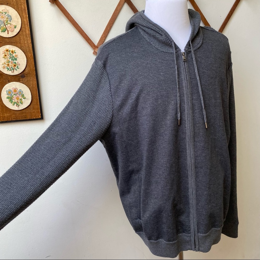NWT Zachary Prell Cotton Cashmere Zip Hoodie - Picture 6 of 16